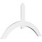 Ekena Millwork Archdale Architectural Grade PVC Gable Bracket, 72"W x 42"H x 2"D x 6"F, 14/12 Pitch GBP072X42X0206ARC00 - alternate 1